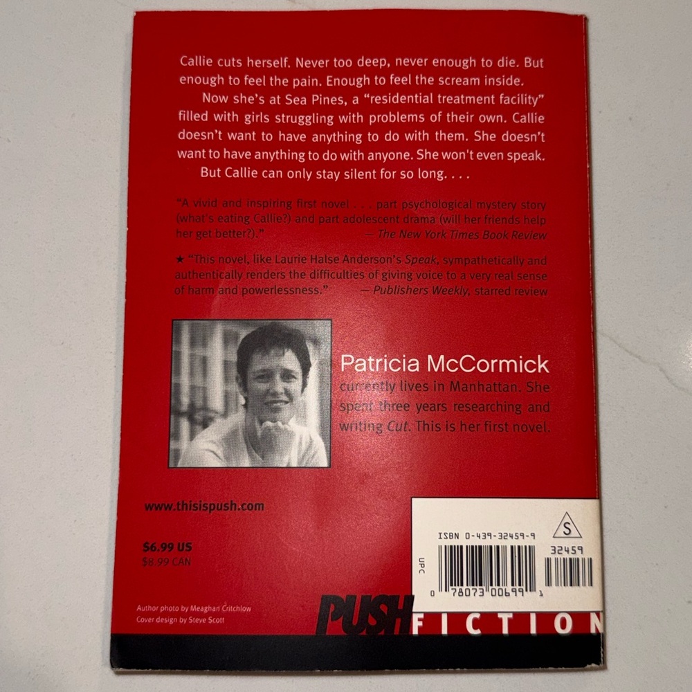 Cut by Patricia McCormick, Paperback - Picture 4 of 4